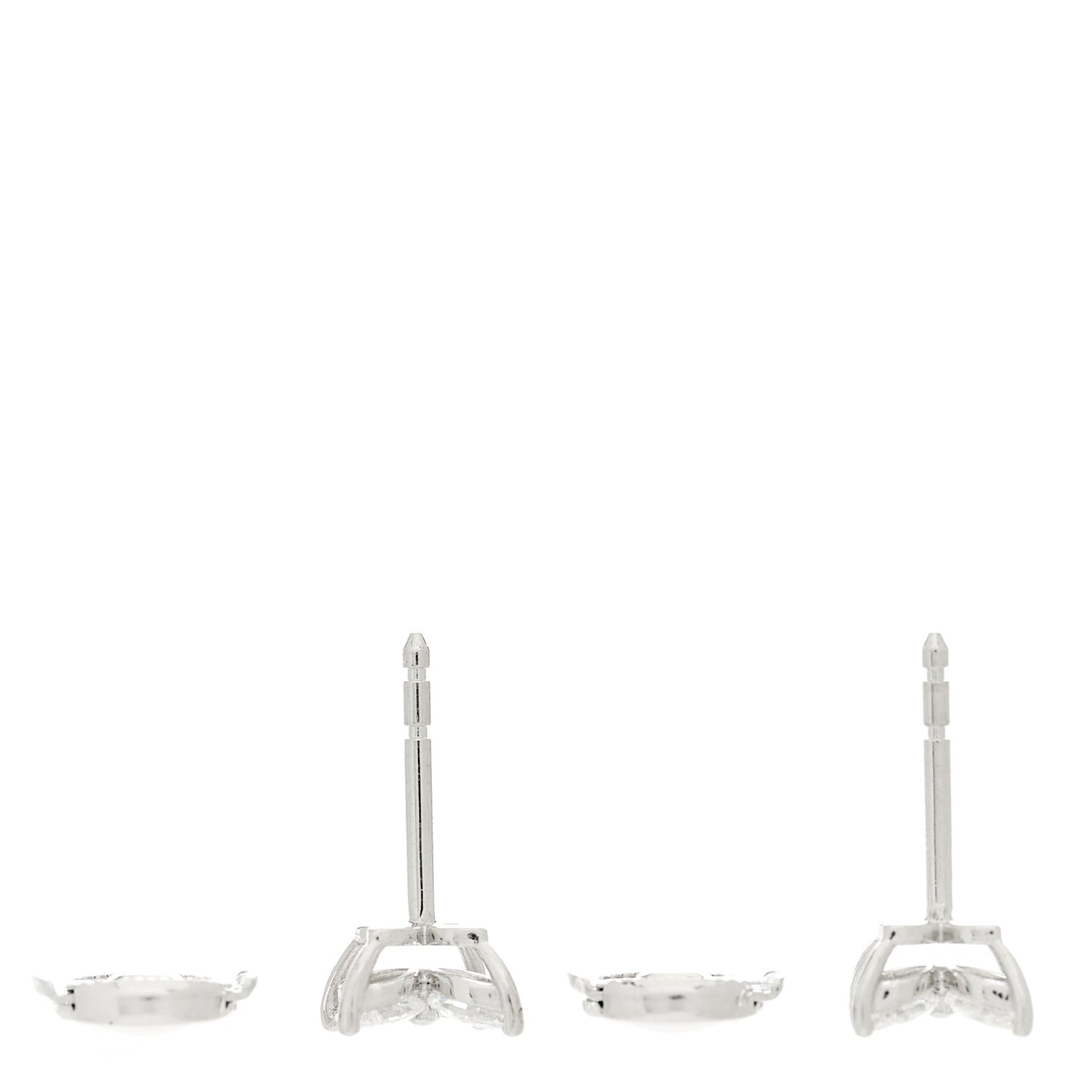 Platinum Diamond .64ct Small Victoria Earrings