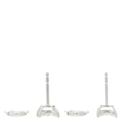 Tiffany Platinum Diamond .64ct Small Victoria Earrings 3 of 6