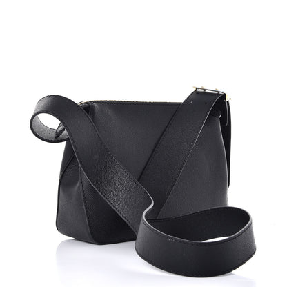 Burberry Soft Grain Calfskin House Check Small Helmsley Crossbody Black 3 of 8