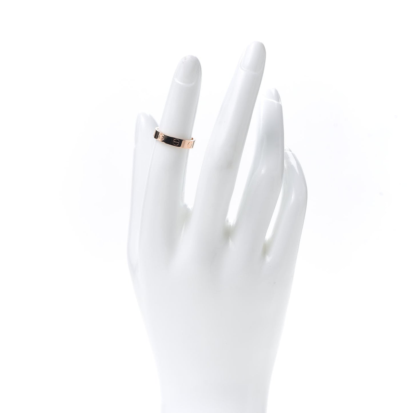 18K Pink Gold 3.5mm LOVE Wedding Band Ring 48 4.5