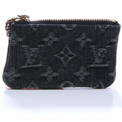 Louis Vuitton Denim Neo Key Pouch Black 3 of 7