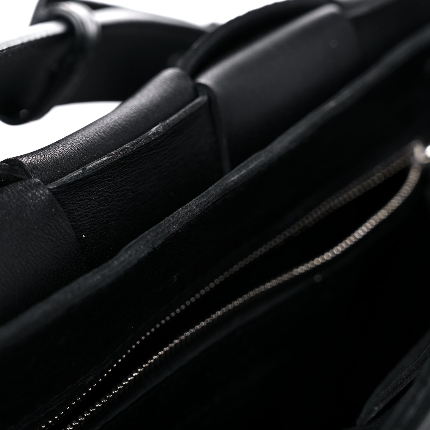Lambskin Maxi Intrecciato Cassette Crossbody Bag Black