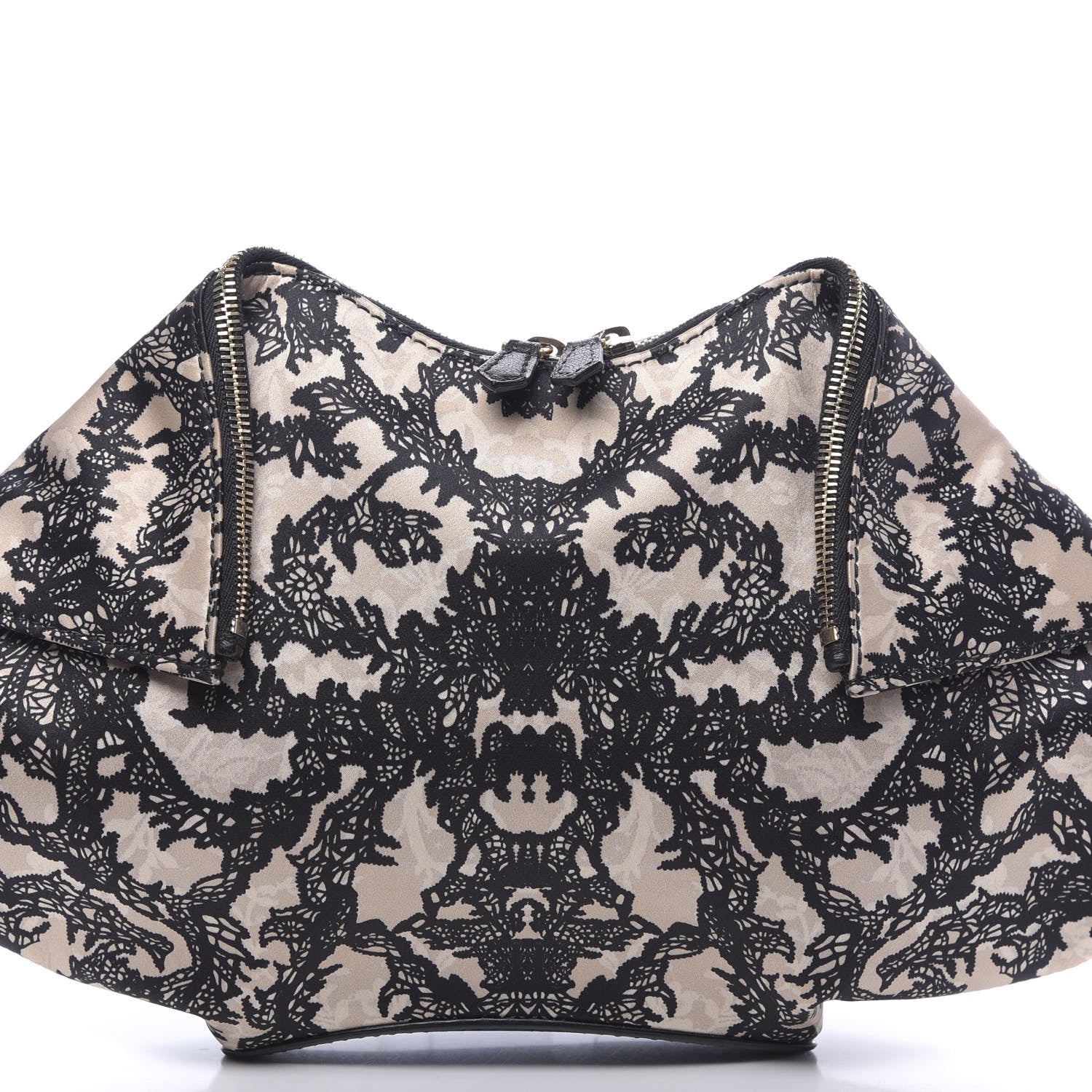 Alexander McQueen Silk De Manta Lace Print Clutch 8 of 10