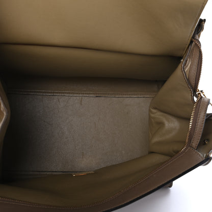 Celine Calfskin Suede Medium Tri-Color Trapeze Olive 4 of 4