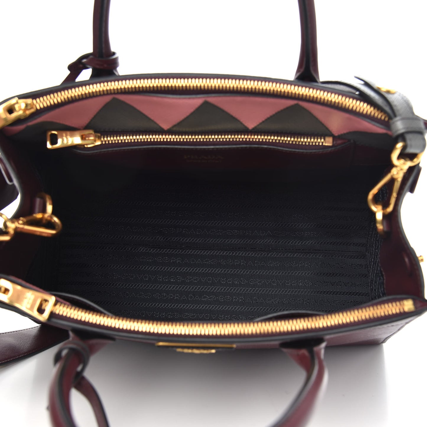 Saffiano Greche Medium Paradigme Bag Granato Petalo