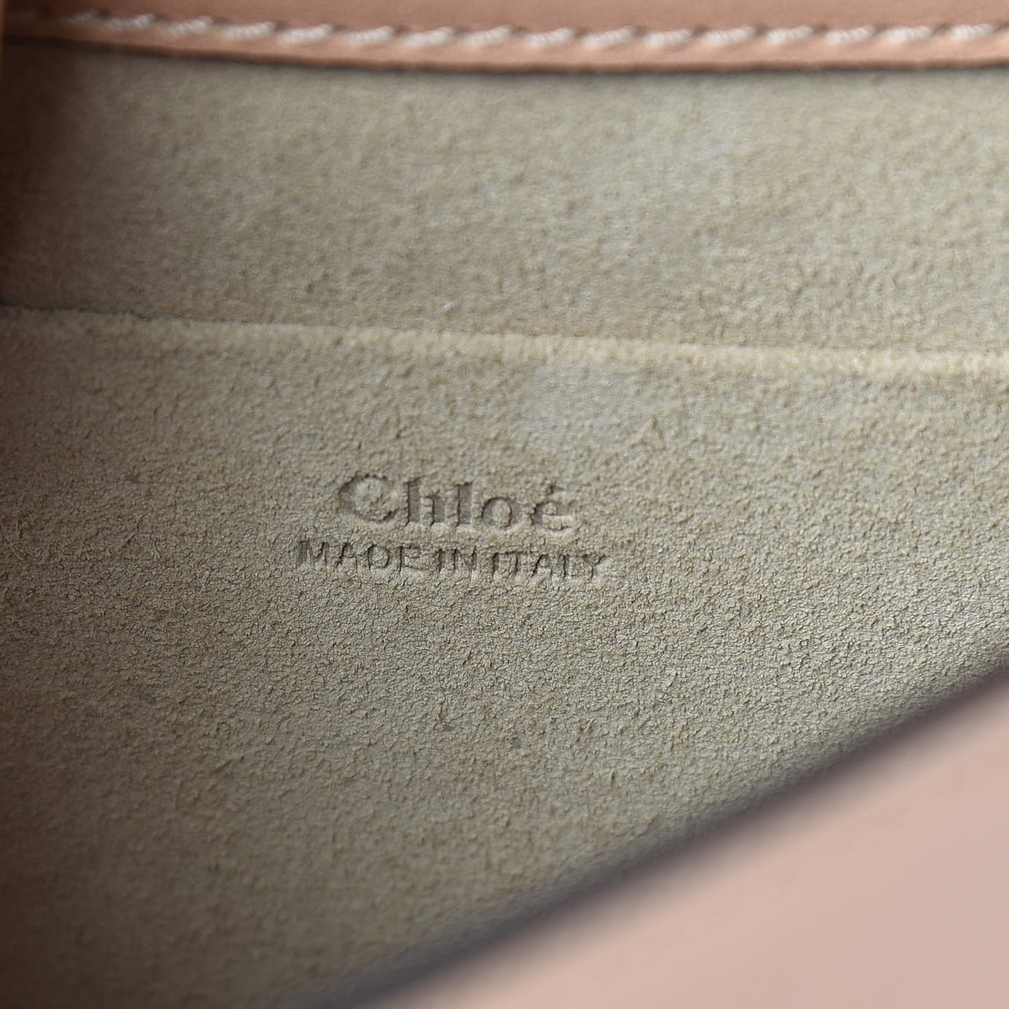 Calfskin Suede Medium Nile Bracelet Bag Biscotti Beige