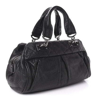 Chanel Distressed Lambskin Quilted Small Le Marais Tote Black 3 of 10