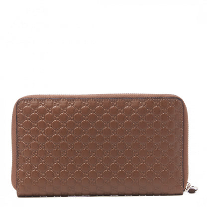 Gucci Microguccissima Large Zip Around Organizer Wallet Acero 1 of 8
