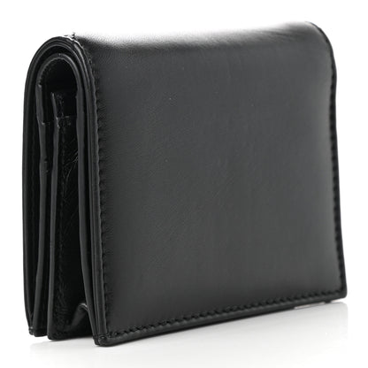 Valentino Garavani Nappa Roman Stud Small Flap Wallet Black 3 of 8