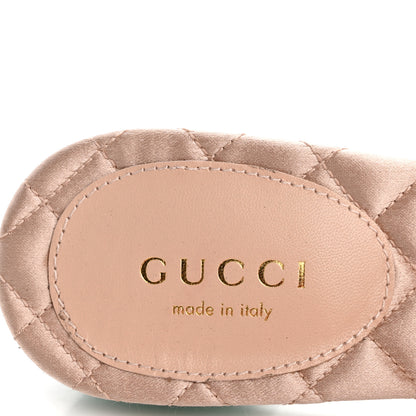 Gucci Silk Satin Crystal Embellished Horsebit Mules 36 Shamarock Emerald 8 of 9