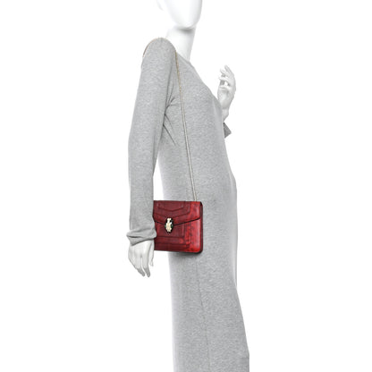 Bulgari Karung Serpenti Forever Crossbody Red 2 of 11