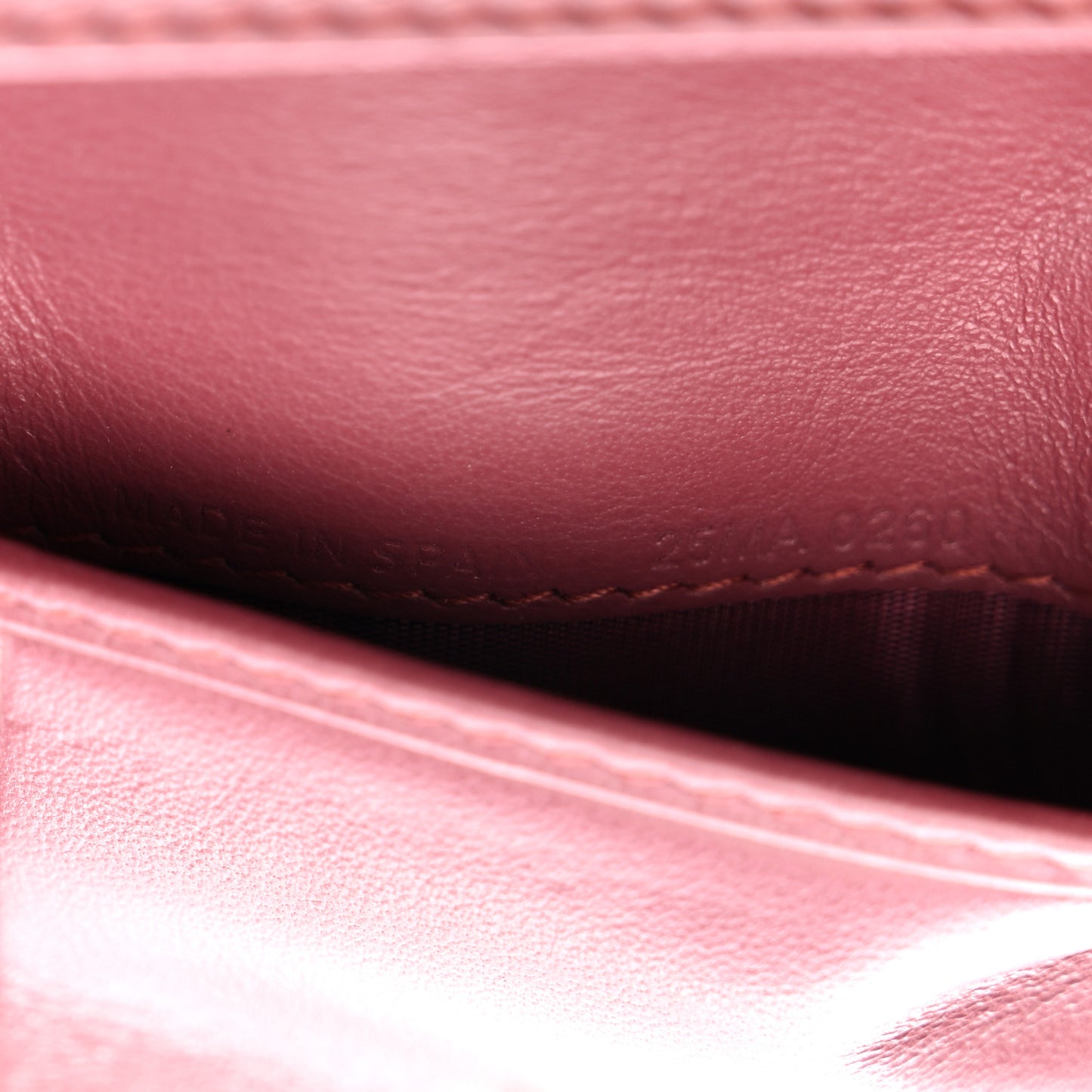 Patent Cannage Small Lady Dior Flap Card Holder Pink