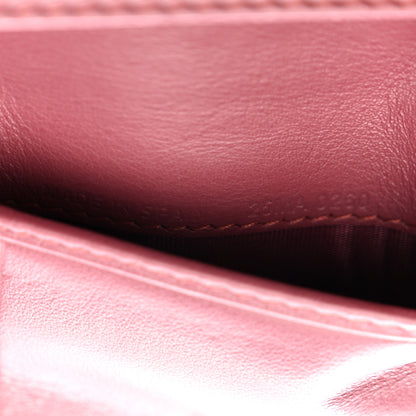 Christian Dior Patent Cannage Small Lady Dior Flap Card Holder Pink 7 of 7