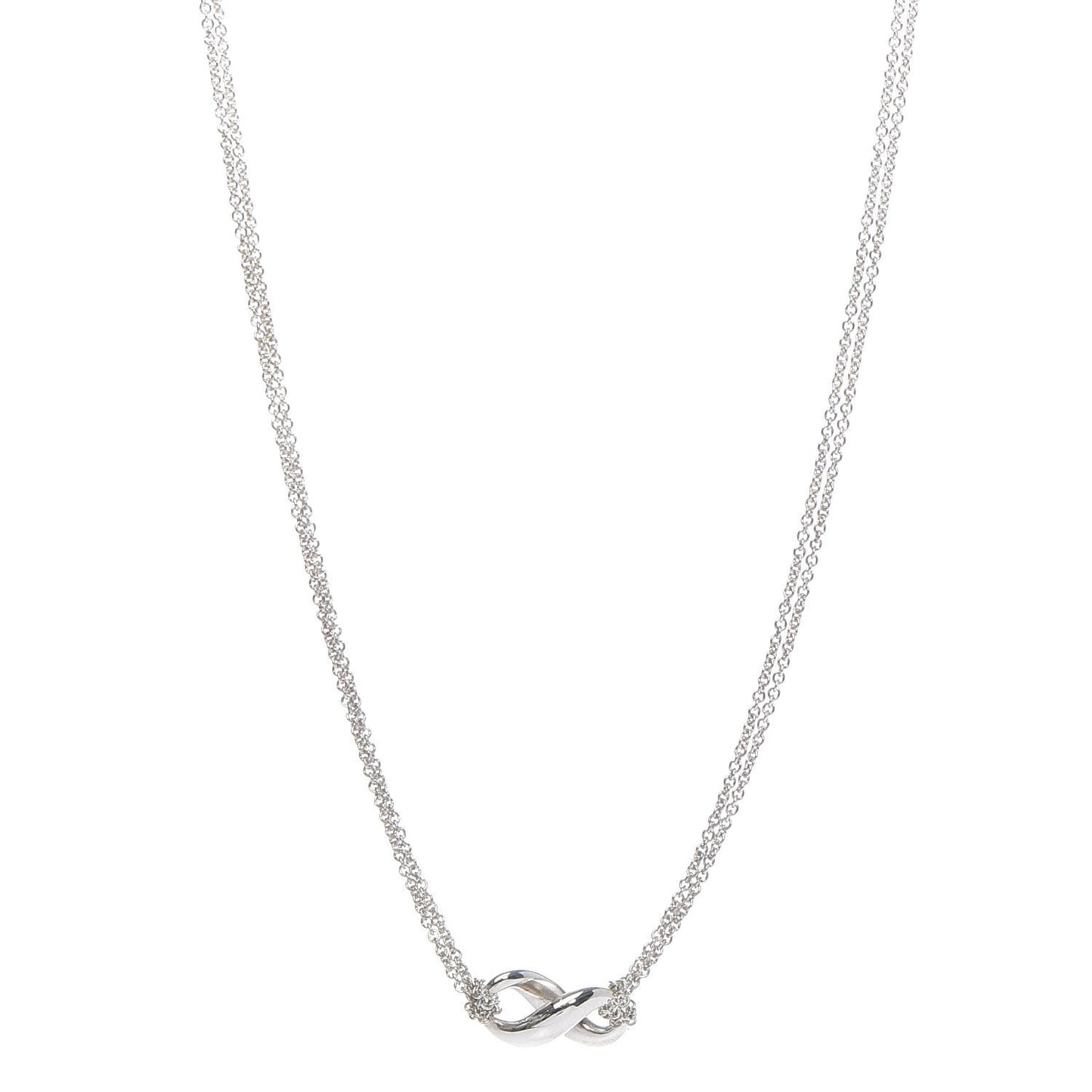 Sterling Silver Figure 8 Pendant Necklace