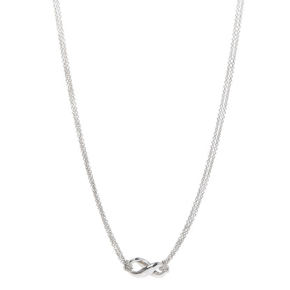 Tiffany Sterling Silver Figure 8 Pendant Necklace 1 of 6