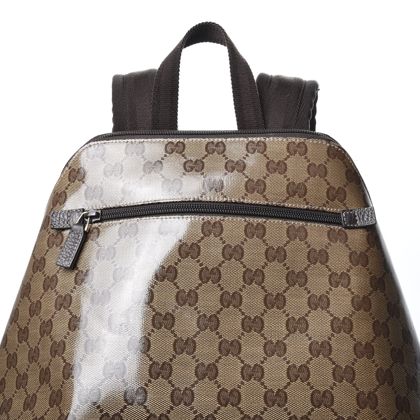 Crystal Monogram Backpack Dark Brown