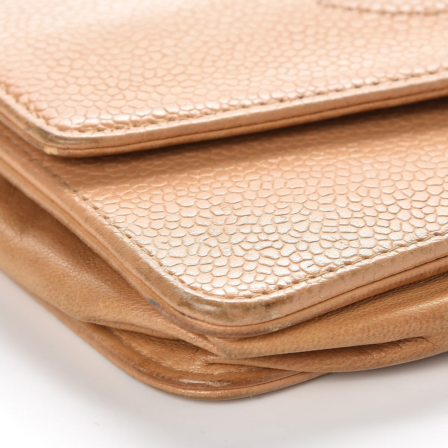 Chanel Caviar Timeless CC Wallet On Chain WOC Beige 14 of 16