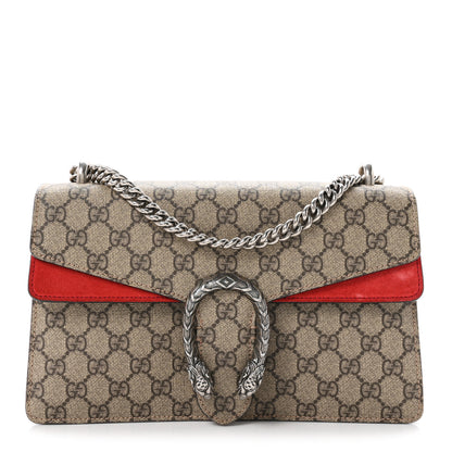 Gucci GG Supreme Monogram Small Dionysus Shoulder Bag Red 1 of 10