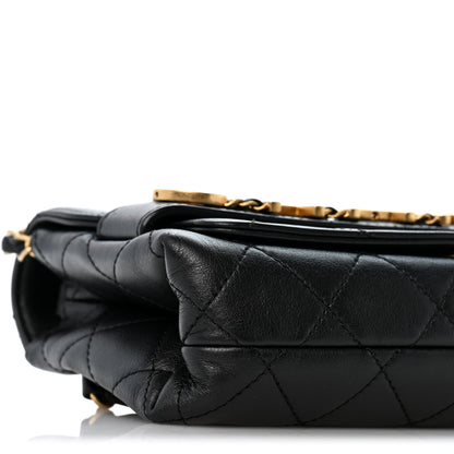 Chanel Calfskin Quilted Small Enchained Flap Black 9 of 14