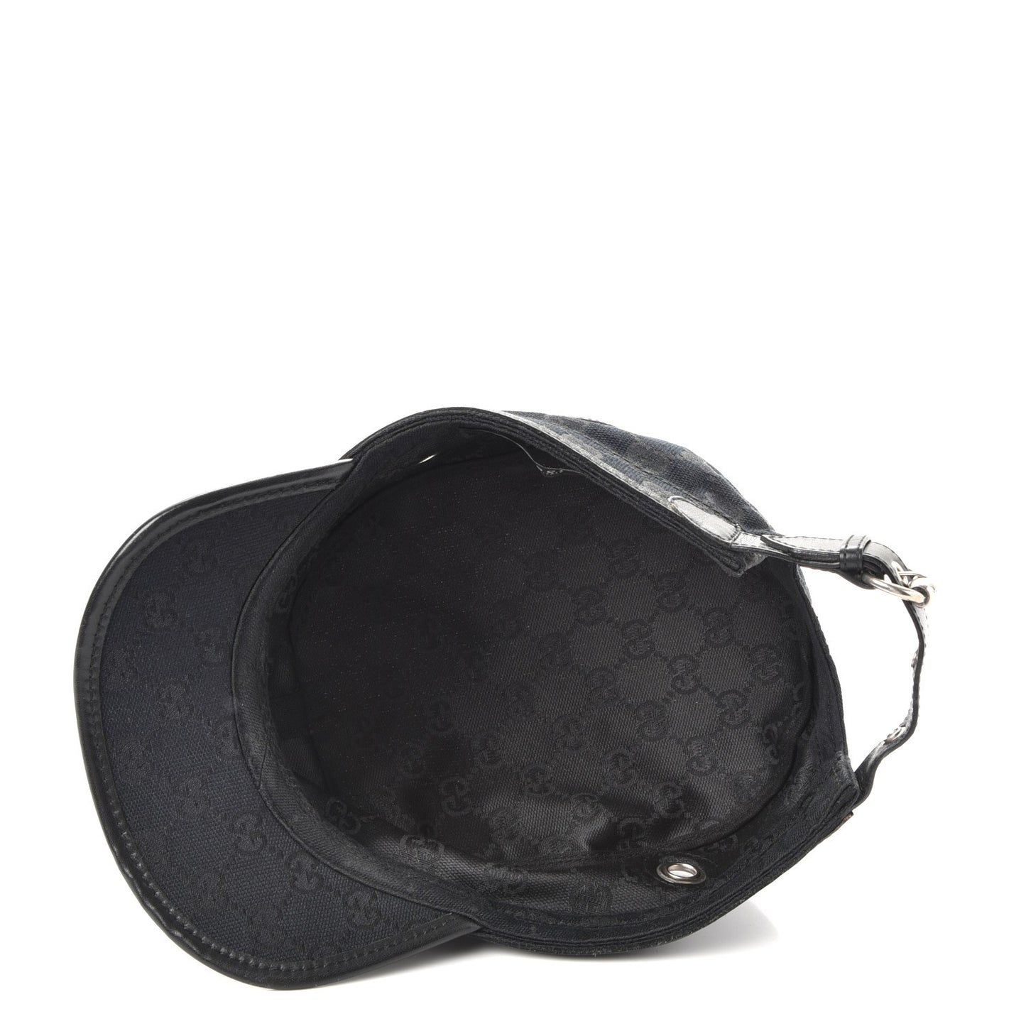 Monogram Military Horsebit Buckle Cap S Black