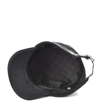 Gucci Monogram Military Horsebit Buckle Cap S Black 6 of 7
