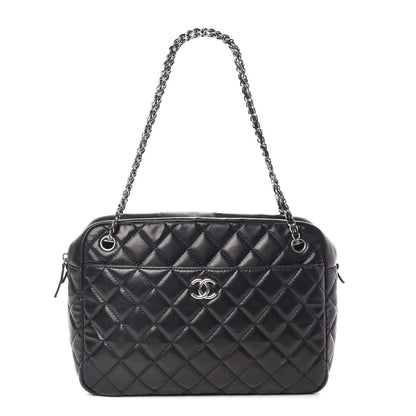 Chanel Lambskin Quilted Large Camera Case Black 1 of 17