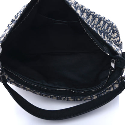 Christian Dior Oblique Soft Saddle Bag Beige Blue 5 of 10