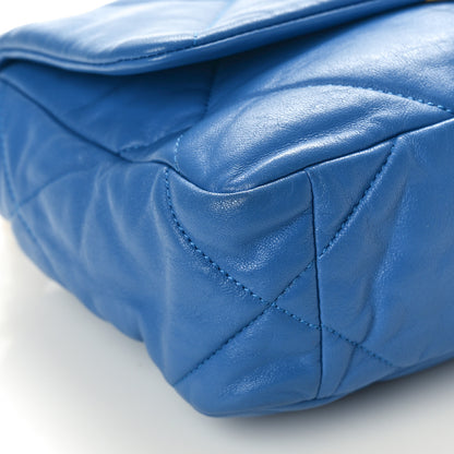 Chanel Lambskin Quilted Medium Chanel 19 Flap Blue 9 of 10