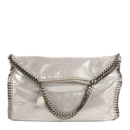 Stella McCartney Shaggy Deer Falabella Fold Over Tote Silver 1 of 9