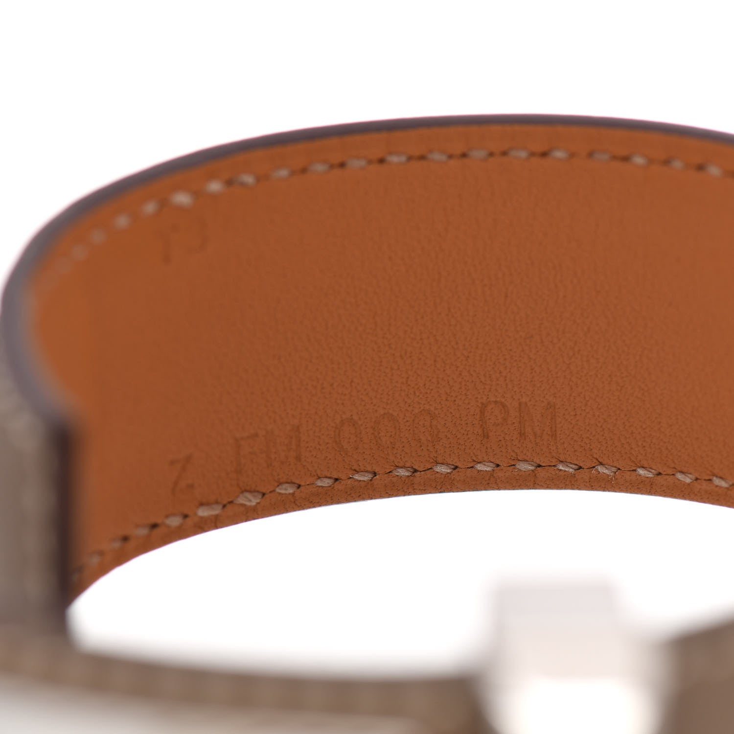 Hermes Swift Collier de Chien CDC 24 Bracelet T3 Etoupe 4 of 4