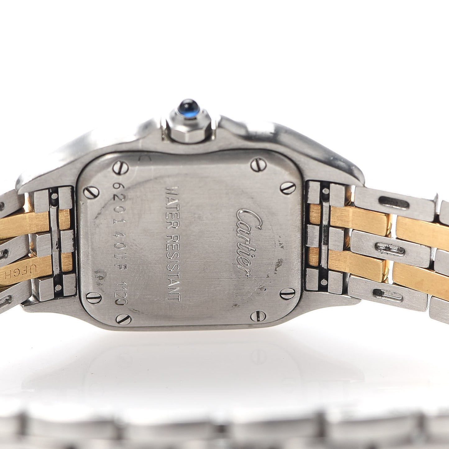 Stainless Steel 18K Yellow Gold 22mm Panthere Quartz Watch