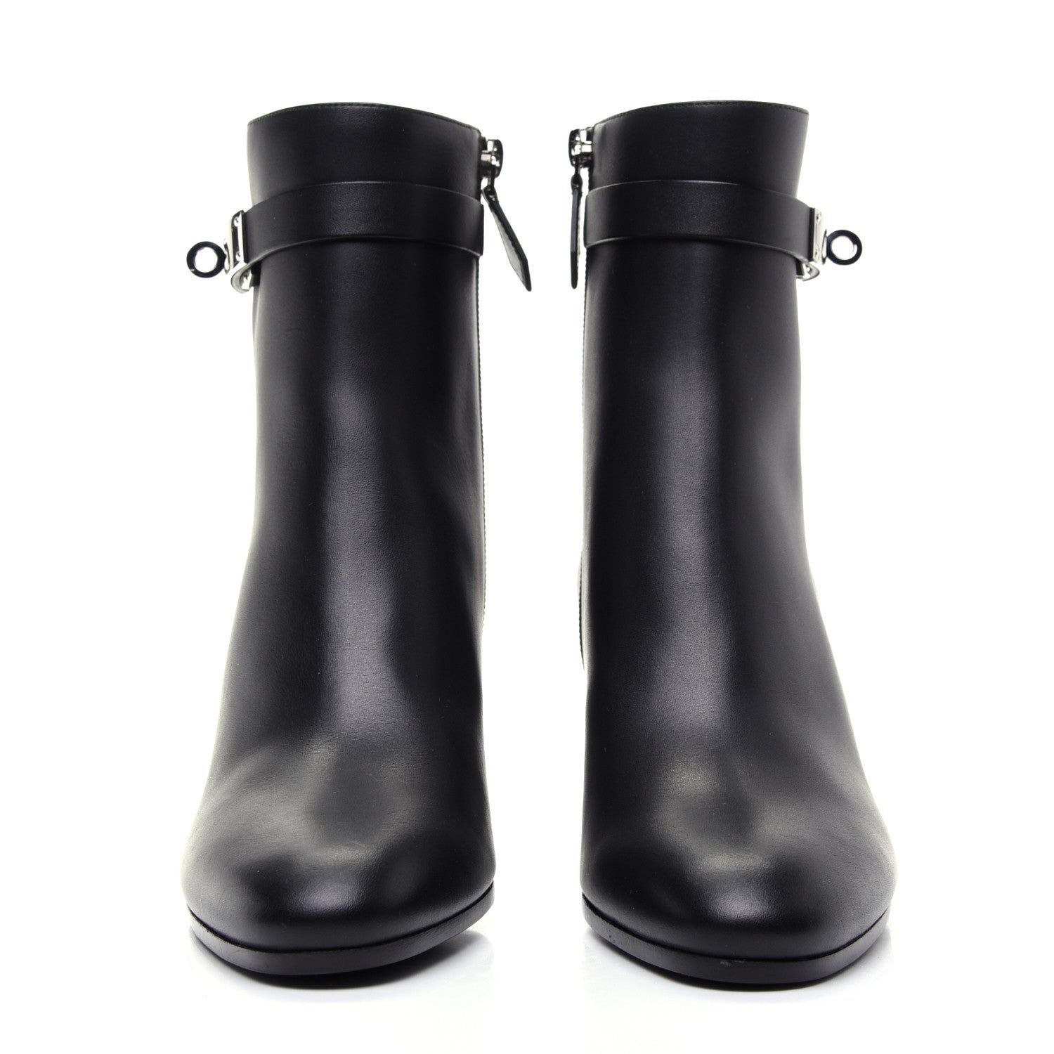 Hermes Calfskin Saint Germain Ankle Boots 37 Black 2 of 13