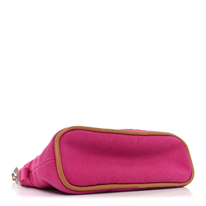 Hermes Cotton Canvas Mini Mini Bolide Travel Cosmetic Pouch Hibiscus 4 of 9