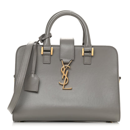 Saint Laurent Calfskin Monogram Baby Cabas Fog 1 of 13