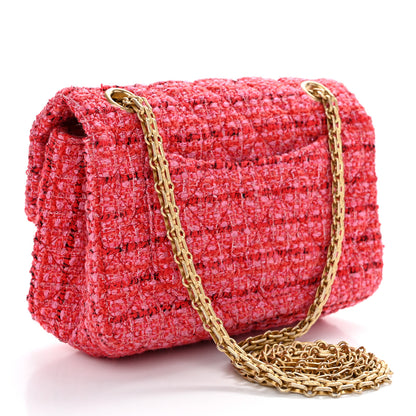 Chanel Tweed Quilted Mini 2.55 Reissue Flap Red Ecru Black 3 of 11