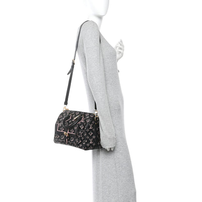 Louis Vuitton Monogram Fall for You Speedy Bandouliere 25 Black 2 of 9