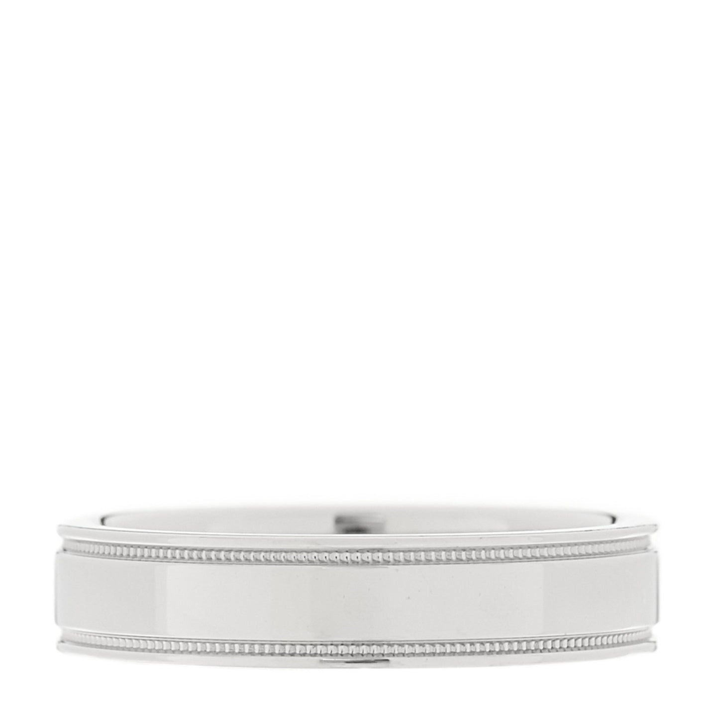 Platinum Diamond 4mm Together Milgrain Wedding Band Ring 48 4.5