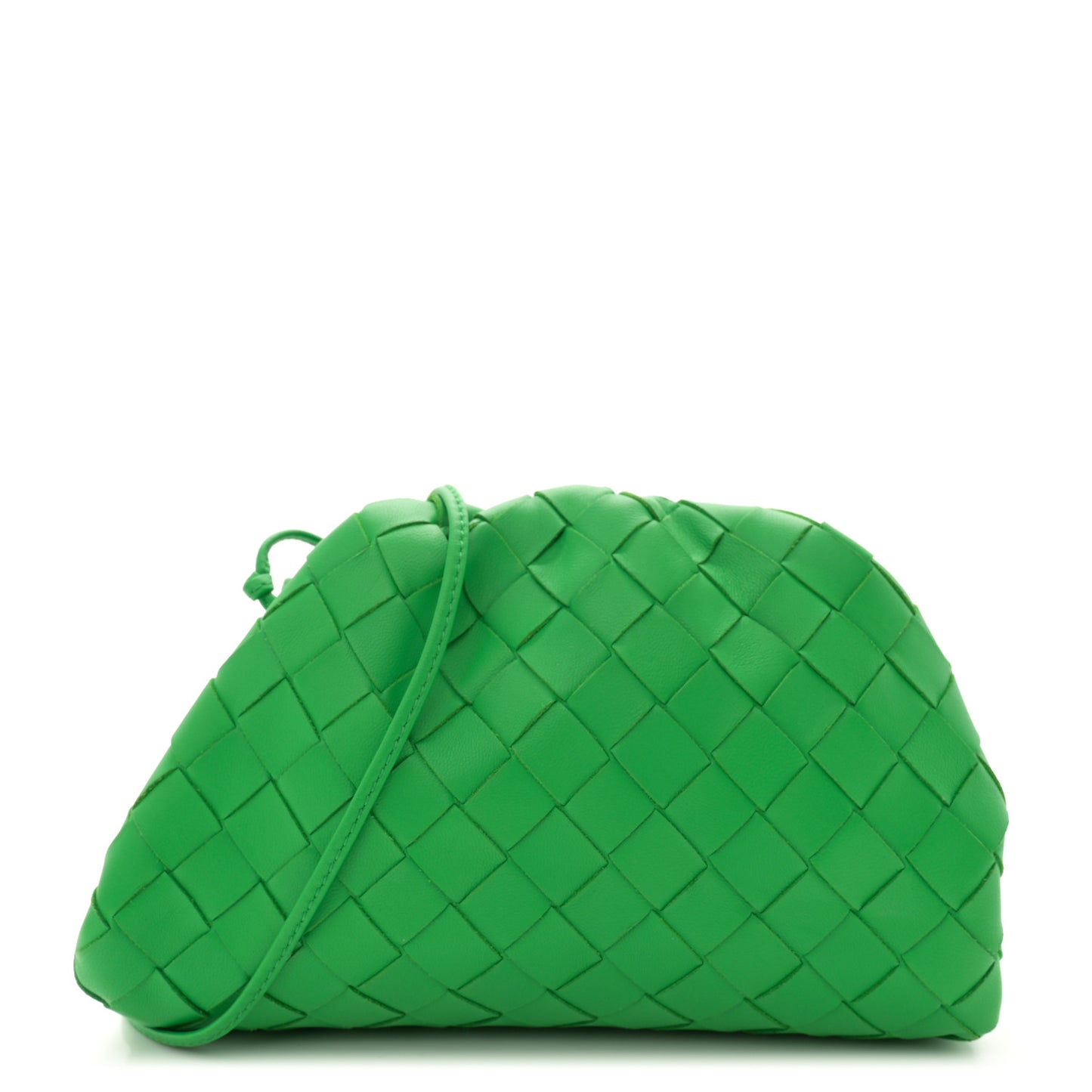 Nappa Intrecciato The Mini Pouch Clutch Parakeet