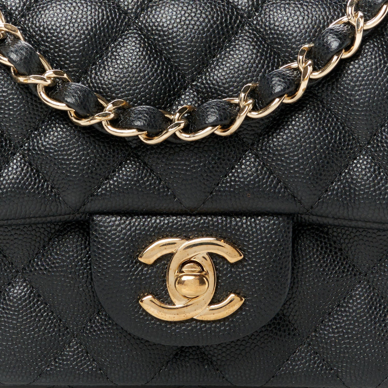 Chanel Caviar Quilted Mini Rectangular Flap Black 9 of 12