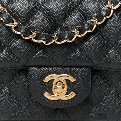 Chanel Caviar Quilted Mini Rectangular Flap Black 9 of 12