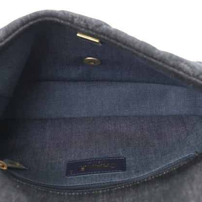 Chanel Denim Quilted Medium Funky Town Flap Black 5 of 10