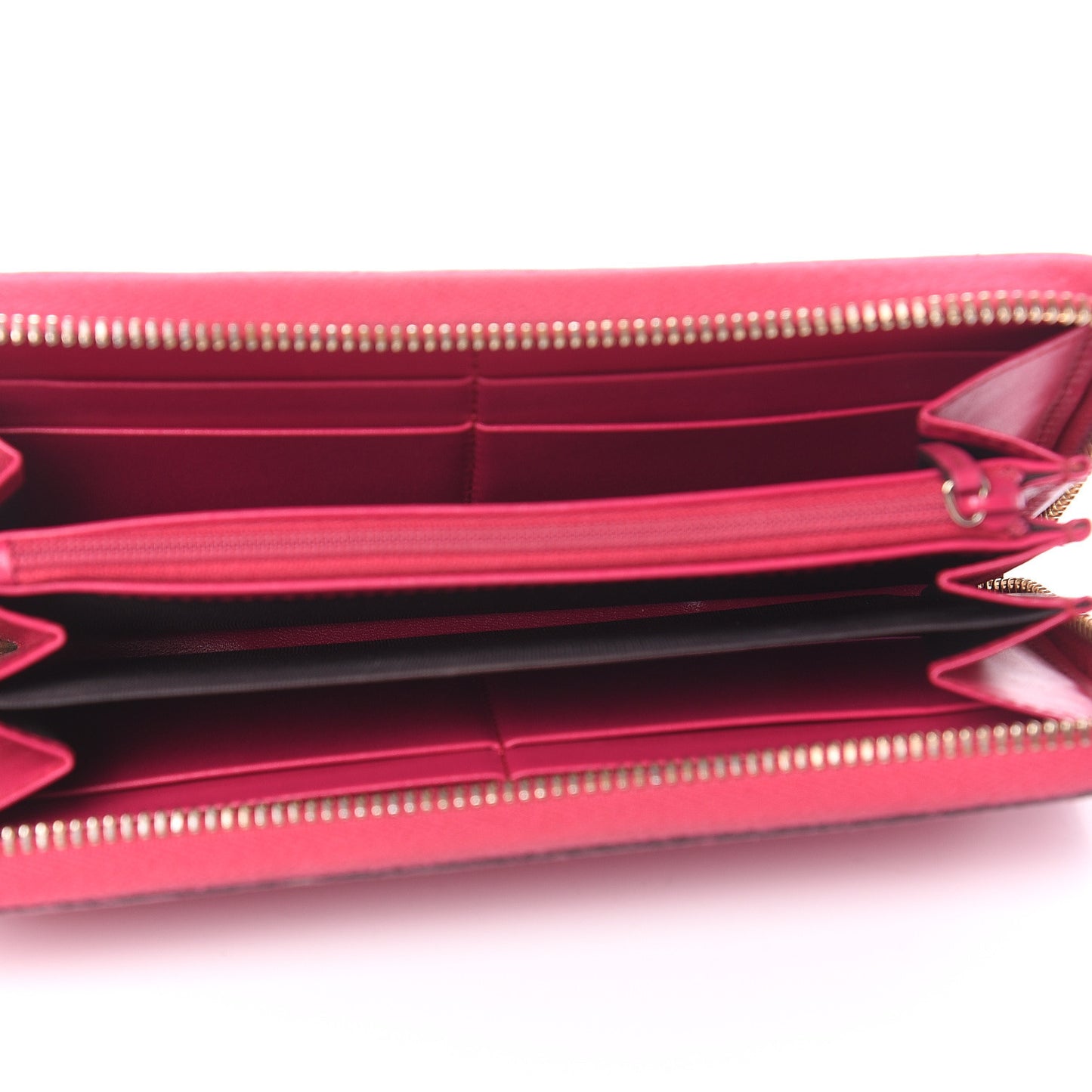 HIlary Lux GG Monogram Embossed Studded Zip Around Wallet Blossom