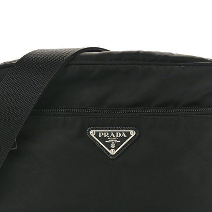 Prada Tessuto Nylon Triangle Shoulder Bag Black 8 of 10