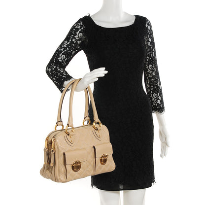 Marc Jacobs Calfskin Quilted Blake Bisque 2 of 8