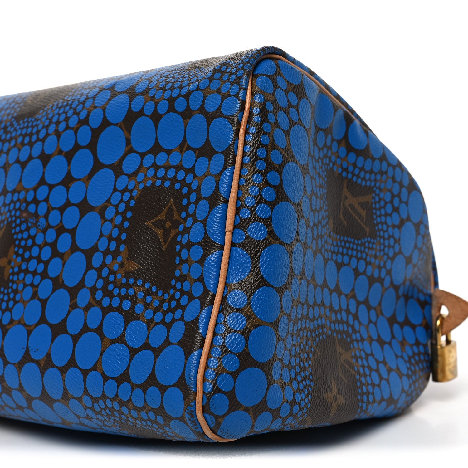 Louis Vuitton Monogram Kusama Town Speedy 30 Blue 10 of 11