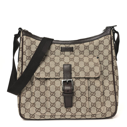 Gucci Monogram Messenger Bag Dark Brown 1 of 10