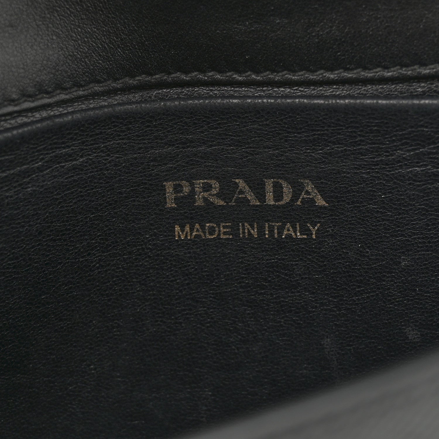 Prada Saffiano Cuir Calfskin Monochrome Envelope Wallet on Chain Shoulder Bag Black 6 of 16