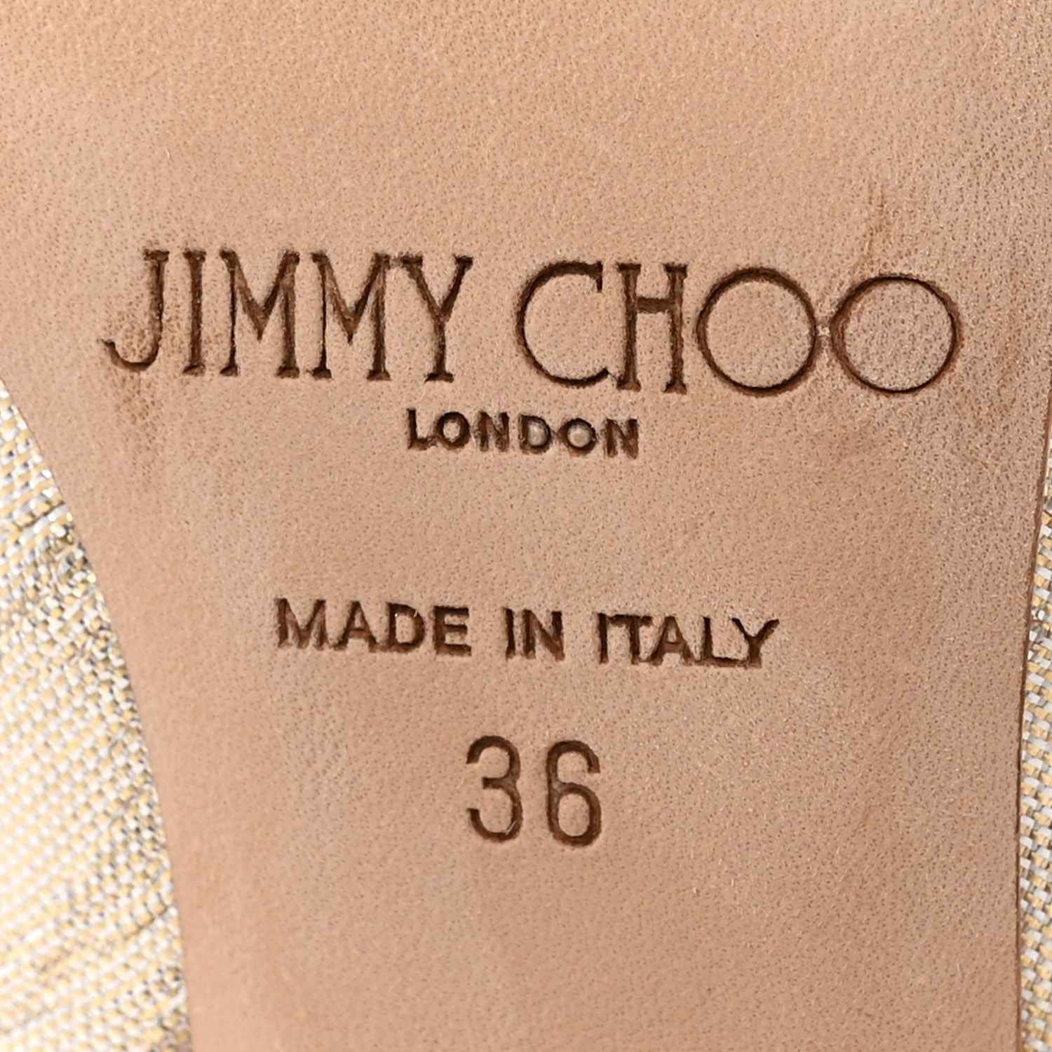 Jimmy Choo Metallic Lame Anouk 120 Pumps 36 Gold 6 of 12