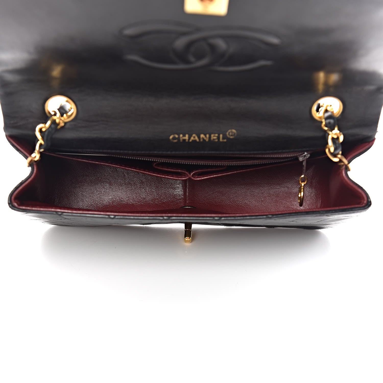 Chanel Lambskin Quilted Small Single Flap Black 5 of 12