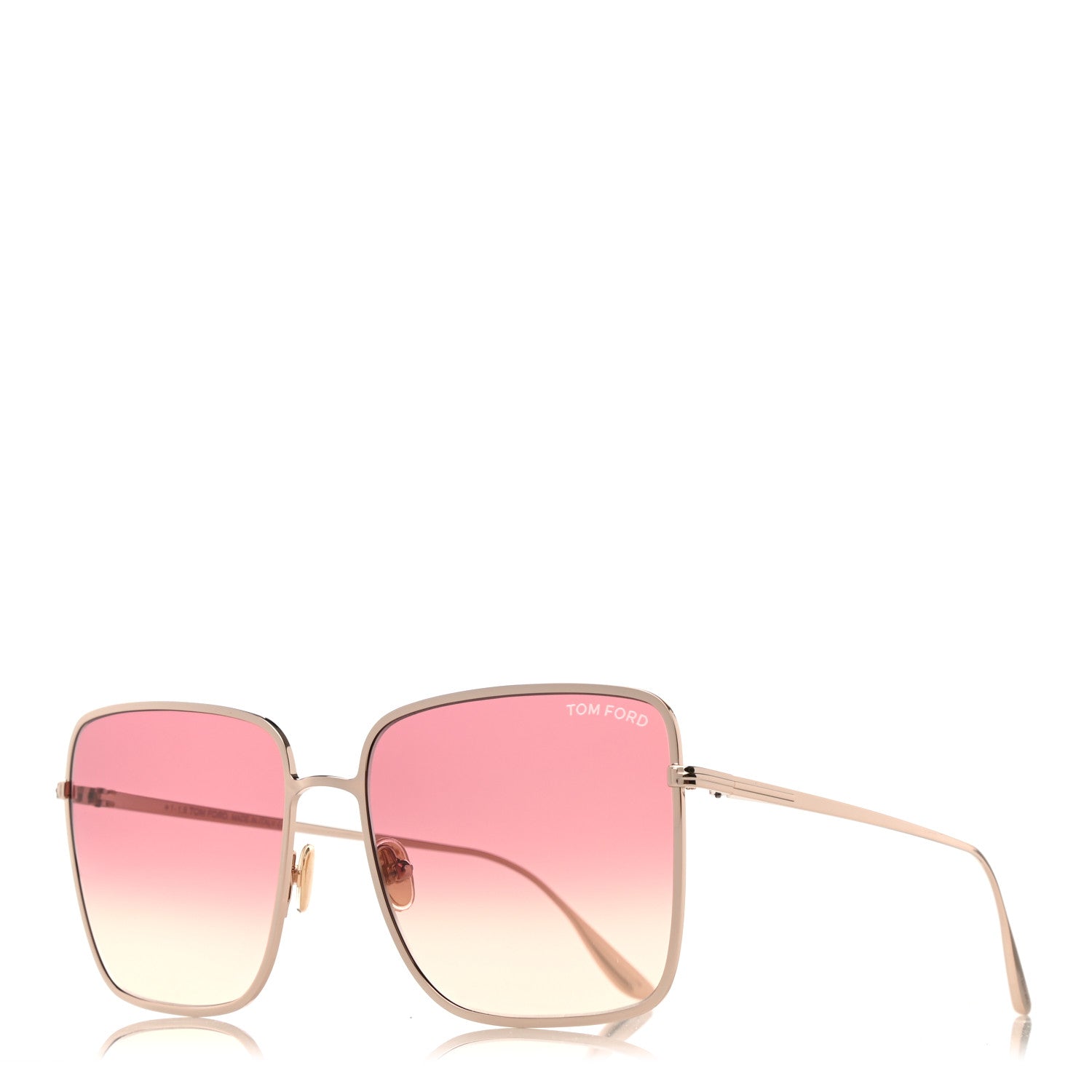 Tom Ford Acetate Polarized Heather Sunglasses TF739 Pink Rose Gold 1 of 9